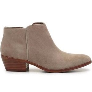 Sam Edelman Petty Ankle Bootie in Tan-Putty Suede
